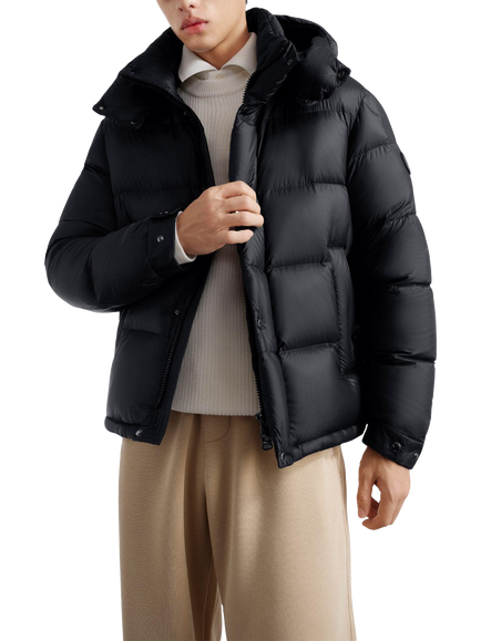 Bosideng Puff Short Goose Down Jacket - view 2, Coal