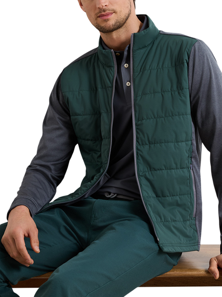 Peter Millar Merge Insulated Panel Golf Jacket, Pine Brook, Pine Brook