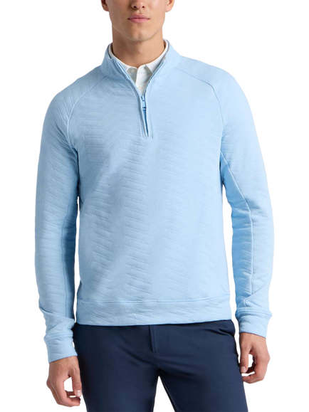 G/FORE Dunes Cotton Quilted 1/4 Zip Pullover, Baja