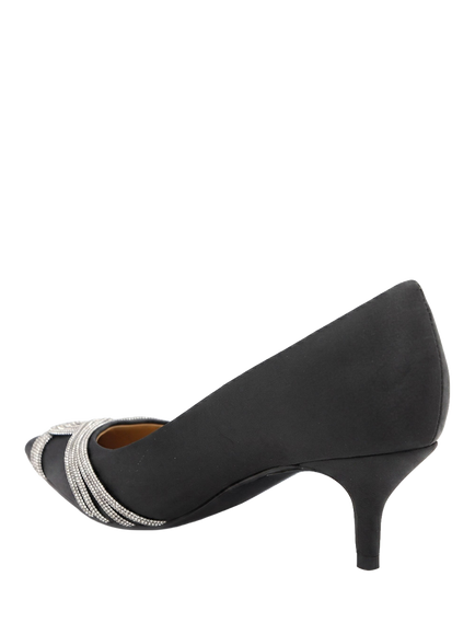 Jones Bootmaker Zaina Embellished Court Shoes, Black - view 2, Black