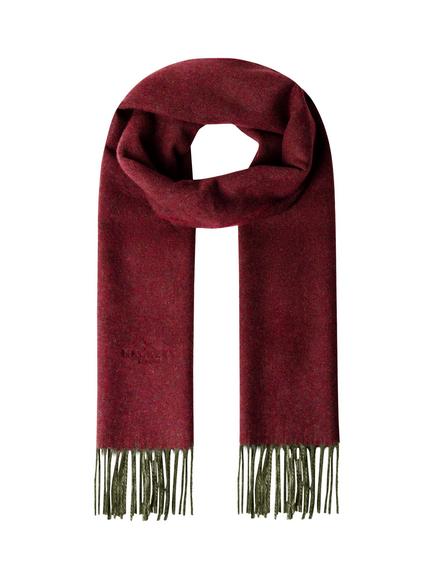 Hackett London Twill Wool Rich with Cashmere Scarf, Hunter Green