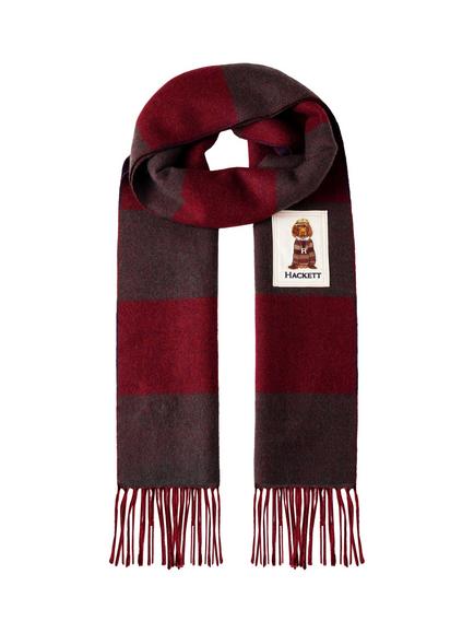 Hackett London Harry Wool Rich with Cashmere Scarf, Hunter Green, Hunter Green