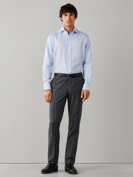 Hackett London Tailored Fit Formal Oxford Shirt, Sky Blue - view 2, Sky Blue