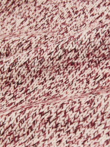 Reiss Jeeves Wool Blend Speckled Knit Crew Neck Jumper, Bordeaux - view 2, Bordeaux