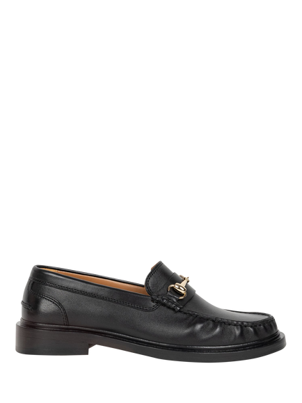 Bobbies Cardi Leather Horsebit Loafers, Passion Black, Passion Black