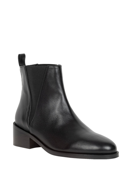 Bobbies Camden Leather Chelsea Boots, Passion Black - view 2, Passion Black