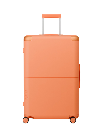 July Checked Plus Expandable 4-Wheel 77cm Suitcase, Apricot