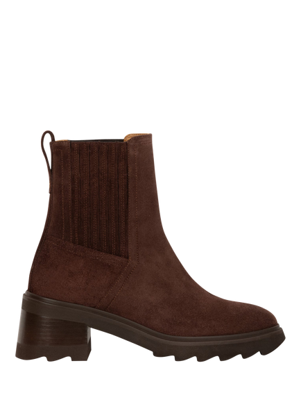 Bobbies Lison Suede Block Heel Chelsea Boots, Rockies Brown, Rockies Brown