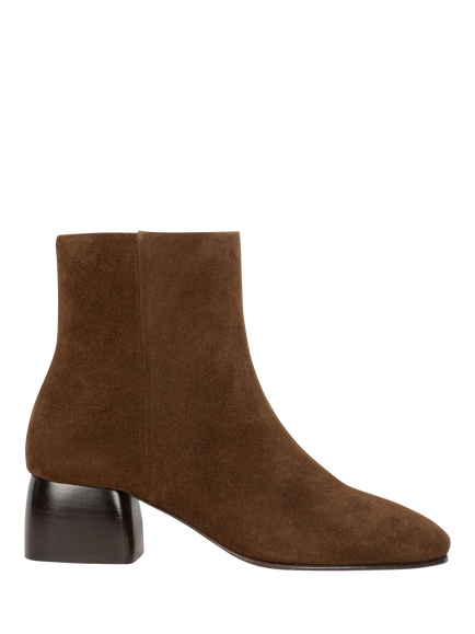 Bobbies Janis Suede Block Heel Ankle Boots, Rockies Brown, Rockies Brown
