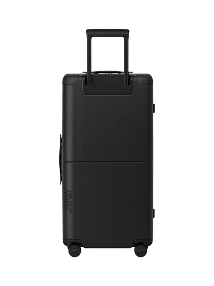 July 80/20 Checked Trunk 4-Wheel Suitcase, 95L - view 2, Charcoal Casesafe