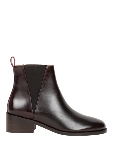 Bobbies Camden Leather Chelsea Boots, Cabernet, Cabernet