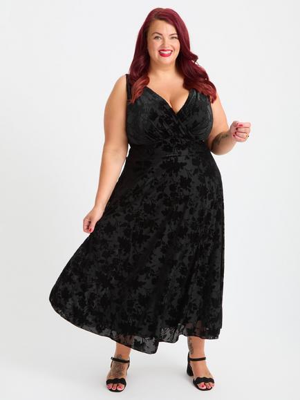 Scarlett & Jo Marilyn Midi Dress, Black