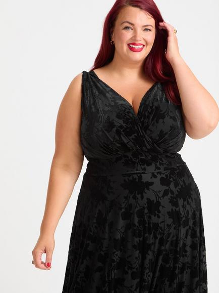 Scarlett & Jo Marilyn Midi Dress - view 2, Black