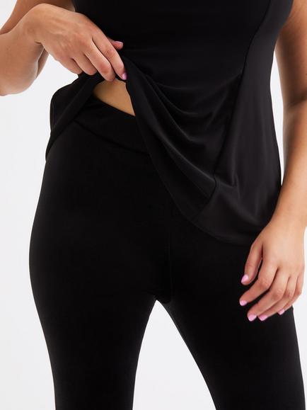 Scarlett & Jo Standard Velvet Leggings, Black - view 2, Black
