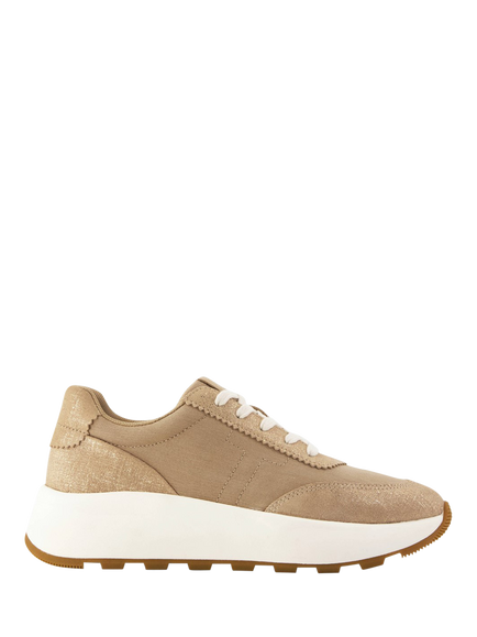 TOMS TRVL LITE Wedge Trainers, Mid Taupe Metallic, Mid Taupe Metallic