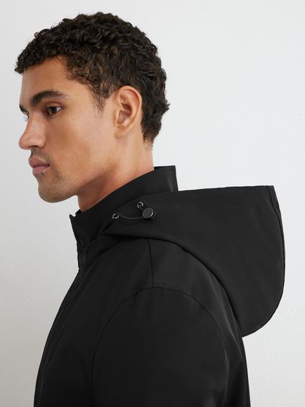 Reiss Hilson Overcoat, Black - view 2, Black