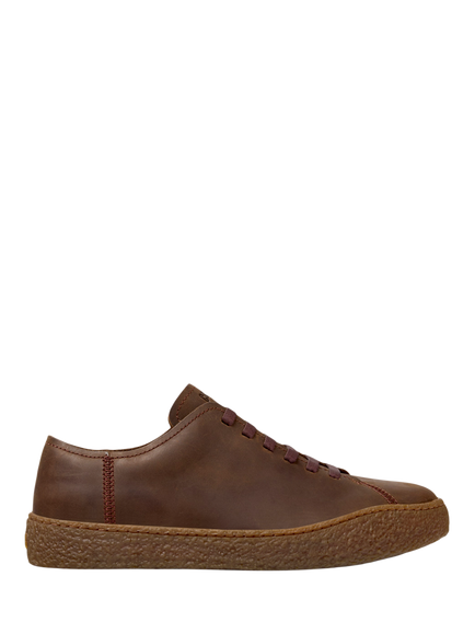 Camper Peu Terreno Nubuck Lace Up Trainers, Brown, Brown