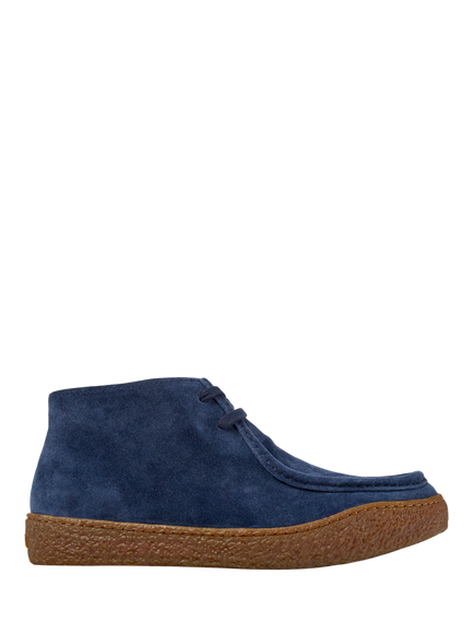 Camper Peu Terreno Leather Lace Up Ankle Boots, Blue