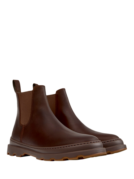 Camper Brutus+ Leather Chelsea Boots, Brown - view 2, Brown