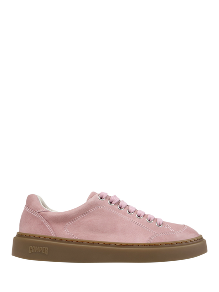 Camper Runner Twentyfive Leather Lace Up Trainers, Pink