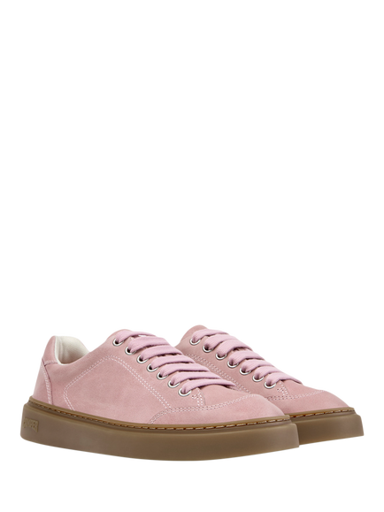 Camper Runner Twentyfive Leather Lace Up Trainers - view 2, Pink