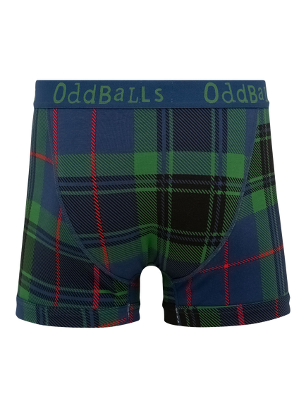OddBalls Stretch Cotton Boxer Short Shorts, Pack of 3, Multi - view 2, Multi