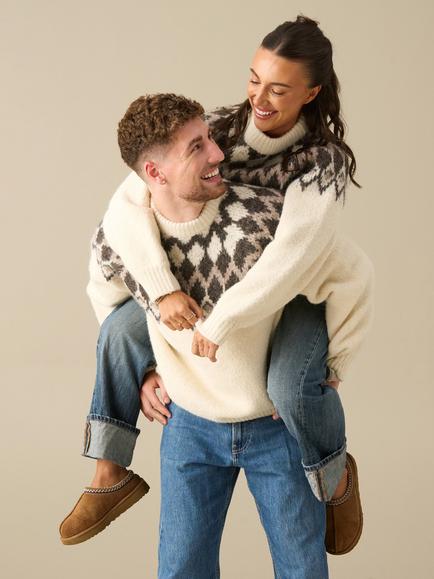 Angel & Rocket Fairisle Jumper - view 2, Cream