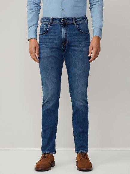 Hackett London Classic Fit Rinse Wash Jeans, Denim Blue, Denim Blue
