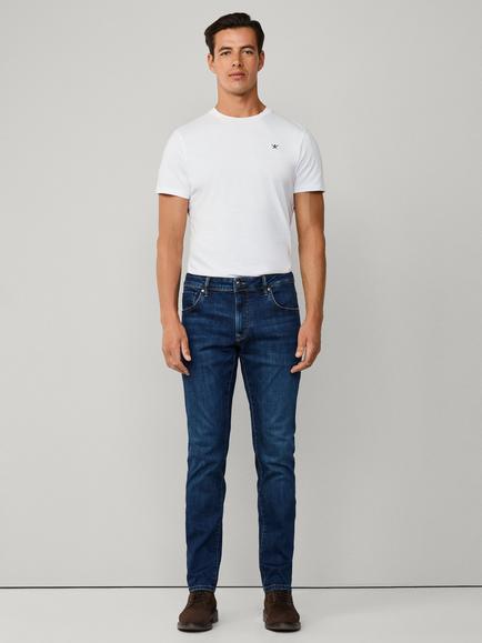 Hackett London Powerflex Vintage Slim Fit Jeans, Denim Blue - view 2, Denim Blue
