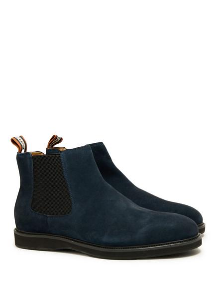 Simon Carter Offside Suede Chelsea Boots - view 2, Navy