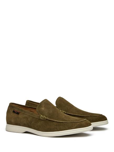 Simon Carter Tanius Suede Loafers - view 2, Olive