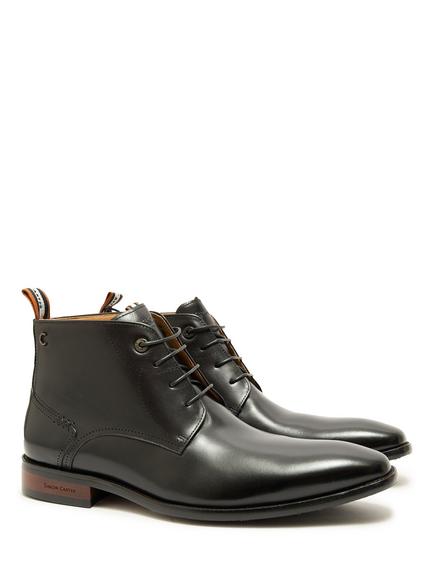 Simon Carter Dober Leather Chukka Boots - view 2, Black