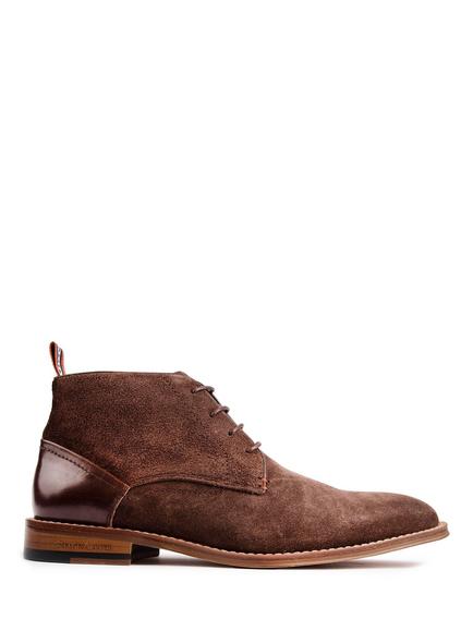 Simon Carter Byrd 2 Suede Lace Up Chukka Boots, Brown