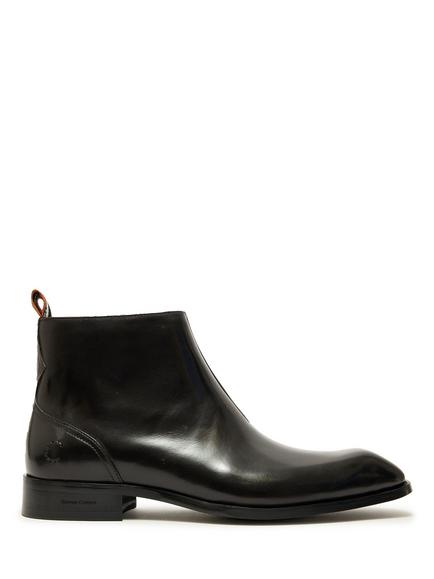 Simon Carter Martil Leather Inside Zip Ankle Boots, Black