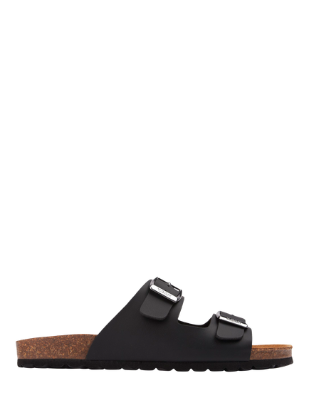 V.GAN Mango Comfort Footbed Sandals, Black