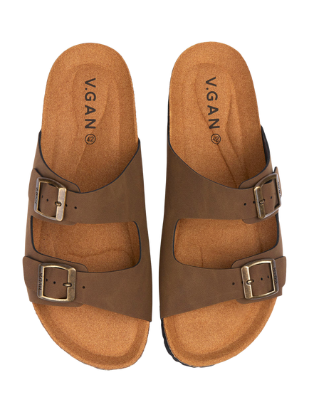 V.GAN Mango Comfort Footbed Sandals - view 2, Brown