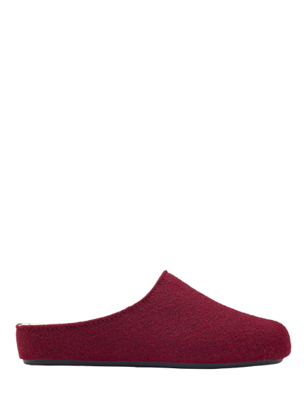 V.GAN Date Mule Slippers, Burgundy
