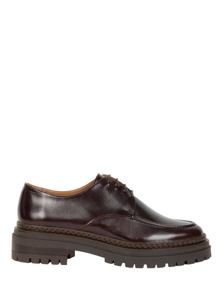 Bobbies April Derby Leather Shoes, Irish Coffee, Irish Coffee