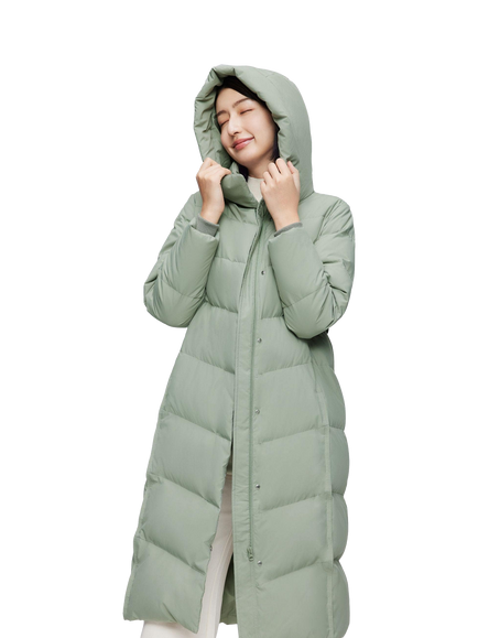 Bosideng Classic Casual Full Length Down Coat, Plum - view 2, Plum