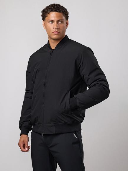 Gym King Signature Woven Bomber Jacket, Black, Black