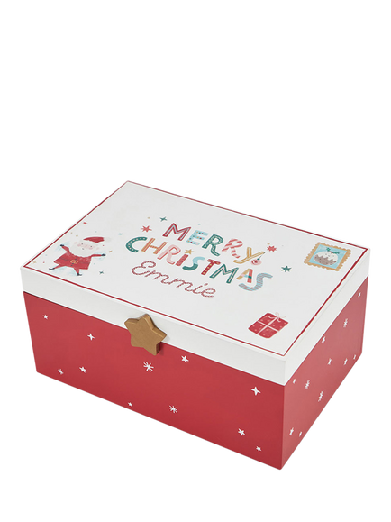 My 1st Years Personalised Merry Christmas Christmas Eve Box, Wood