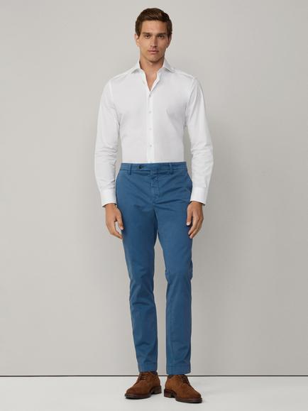 Hackett London Cotton Tailored Fit Formal Poplin Shirt - view 2, White