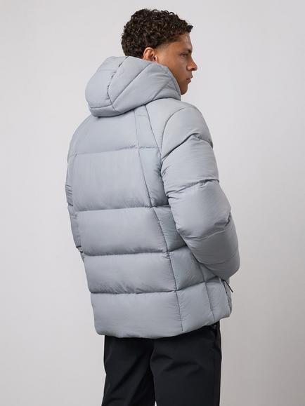 Gym King Men's Woven Puffer Jacket - view 2, Silver Grey
