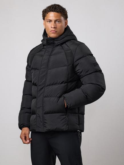 Gym King Men's Woven Puffer Jacket, Black