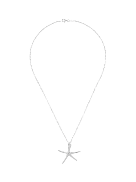 Andea Small Star Fish Pendant, Silver, Silver