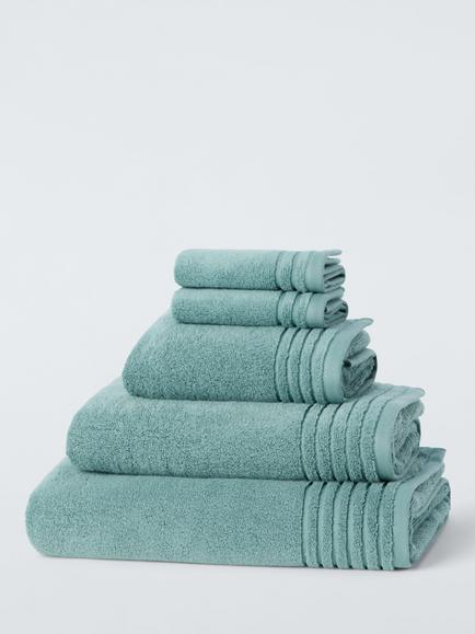 John Lewis Ultra Soft Cotton Towels, Teal