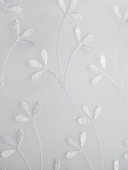 Deyron Ashdown Voile Fabric, White - view 2, White