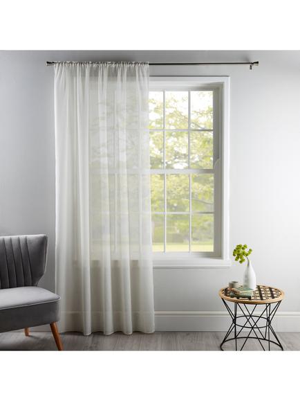 Deyron Oxford Voile Fabric, Natural, Natural