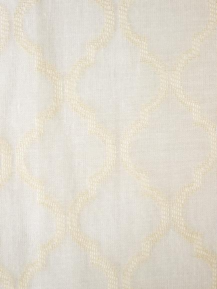 Deyron Chatsworth Voile Fabric, Cream - view 2, Cream