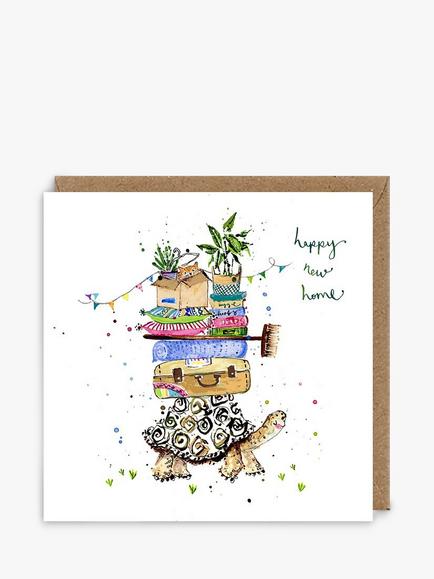 Louise Mulgrew Designs Tortoise New Home Card, Multi